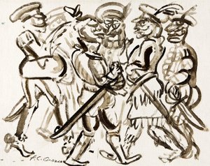État-major des bouffons - José Clemente Orozco